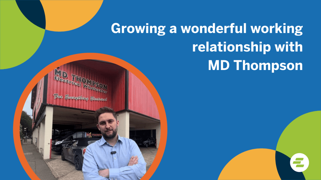 Growing a wonderful working relationship with MD Thompson